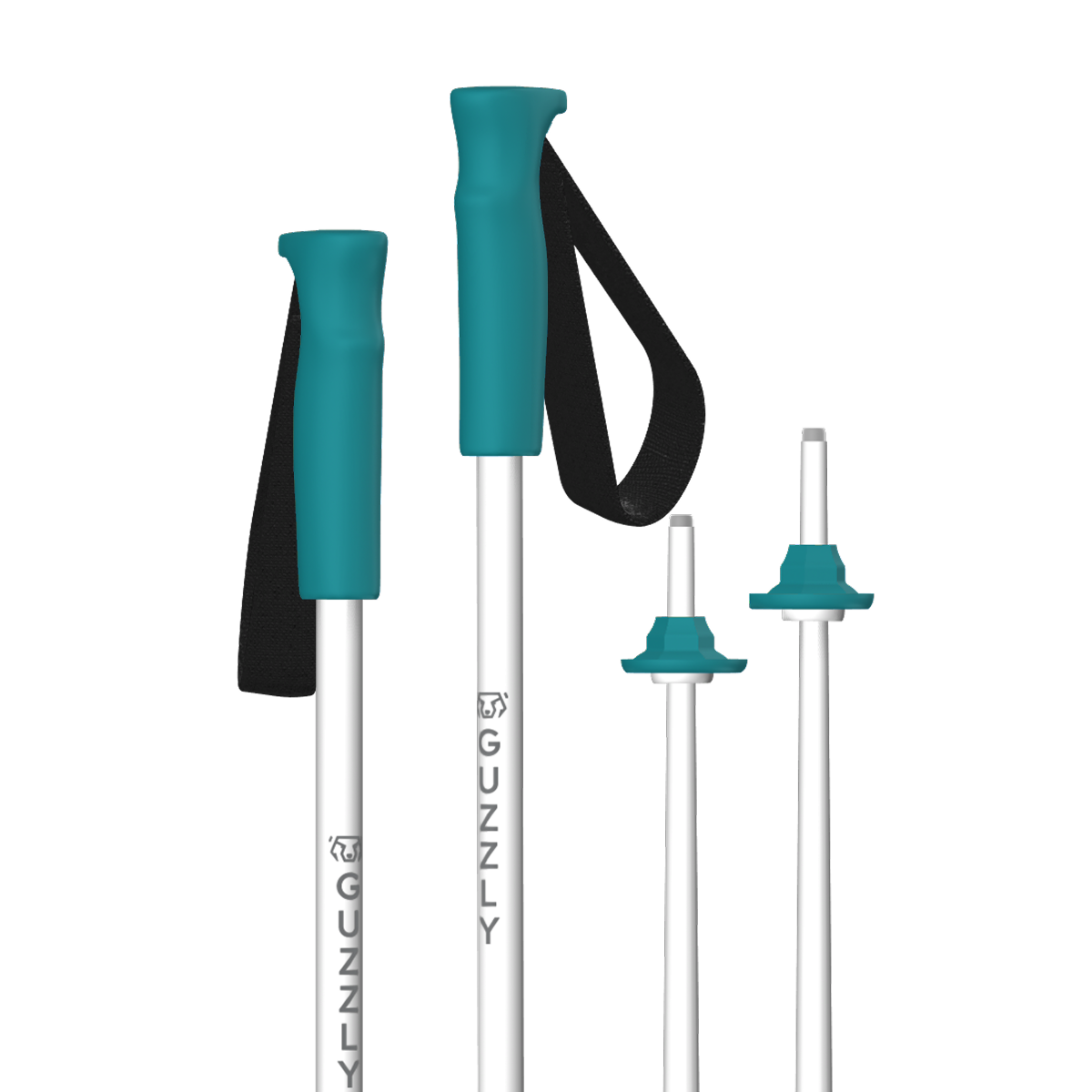 GUZZLY Pole - Breeze (Turquoise & White)