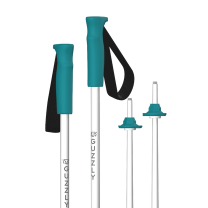 GUZZLY Pole - Breeze (Turquoise & White)