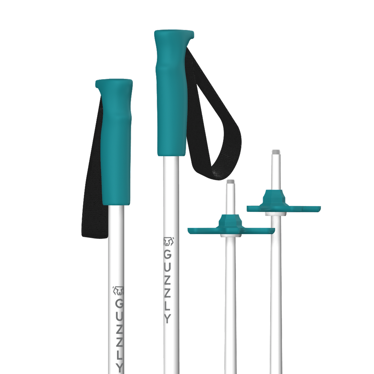 GUZZLY Pole - Breeze (Turquoise & White)