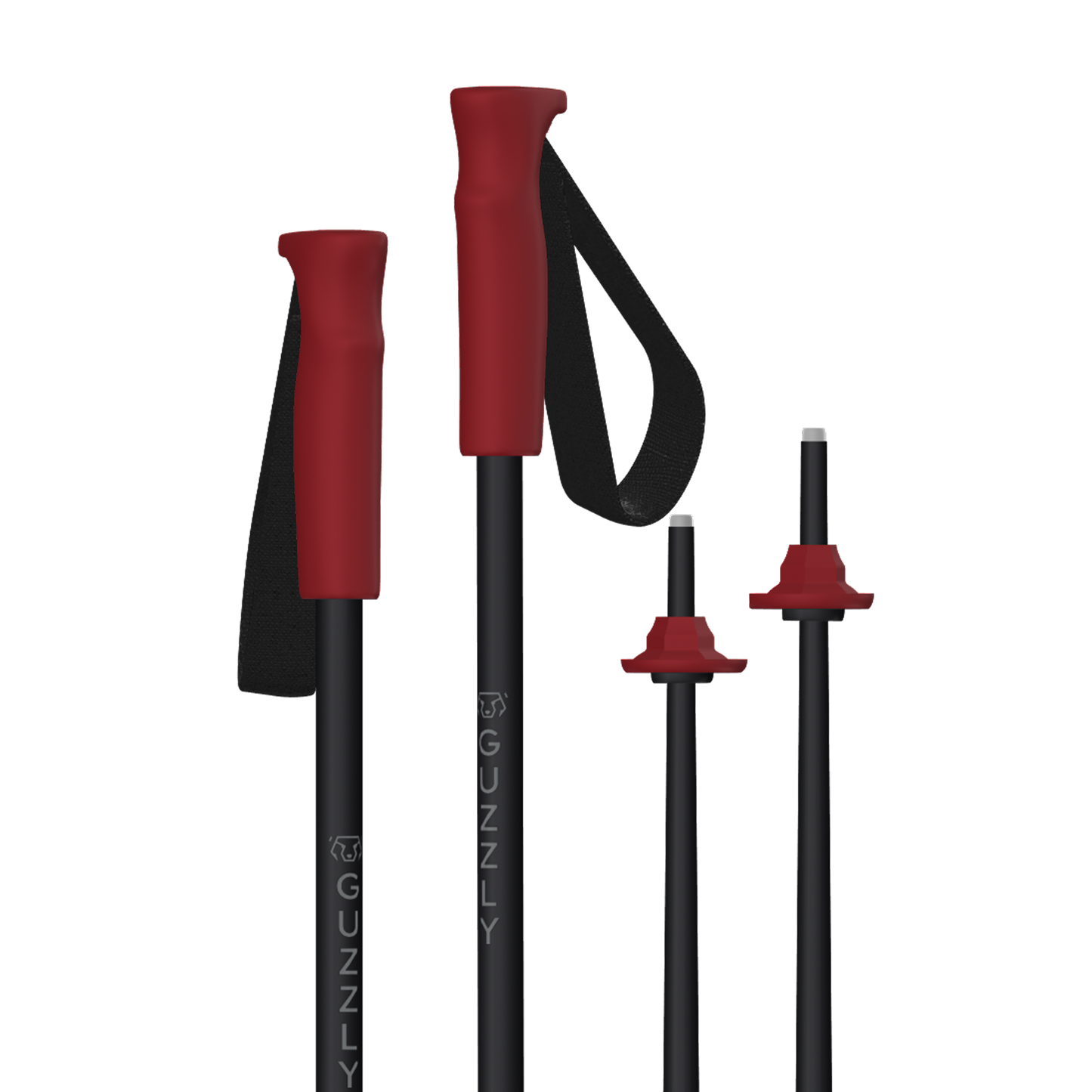 GUZZLY Pole - Crimson (Red & Black)