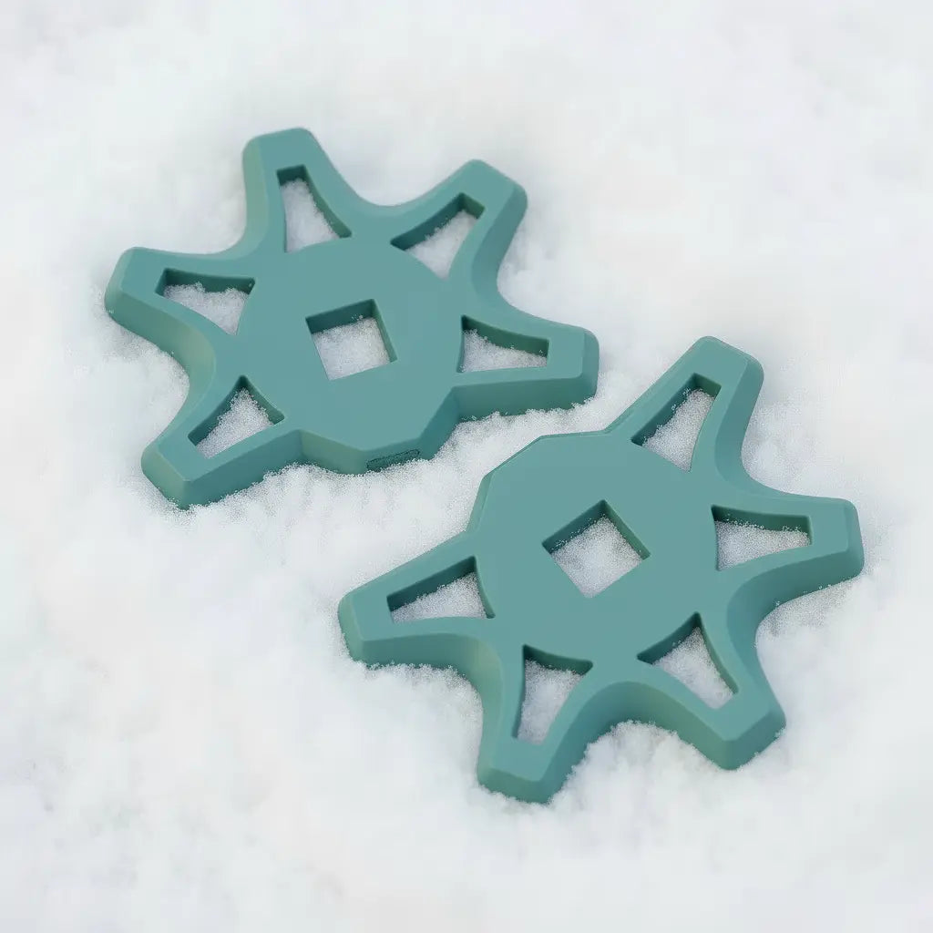 GUZZLY wechselbare Tiefschneeteller in Türkis