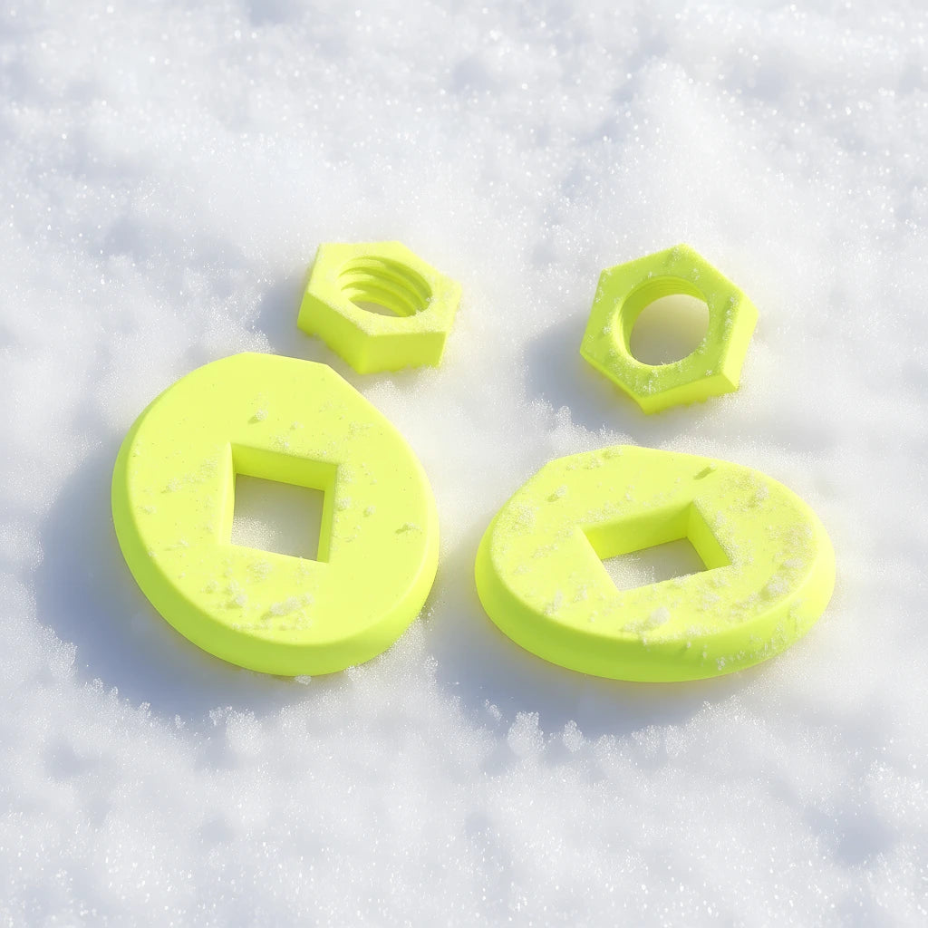 GUZZLY wechselbare Pistenteller in Neongelb