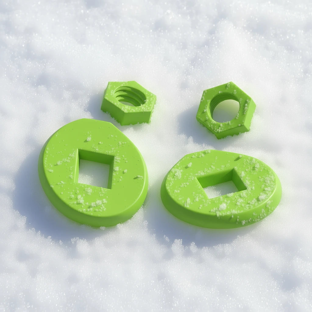 GUZZLY wechselbare Pistenteller in Neongrün