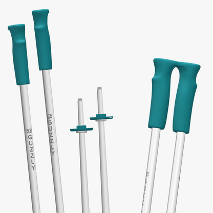 GUZZLY Pole - Breeze (Turquoise & White)