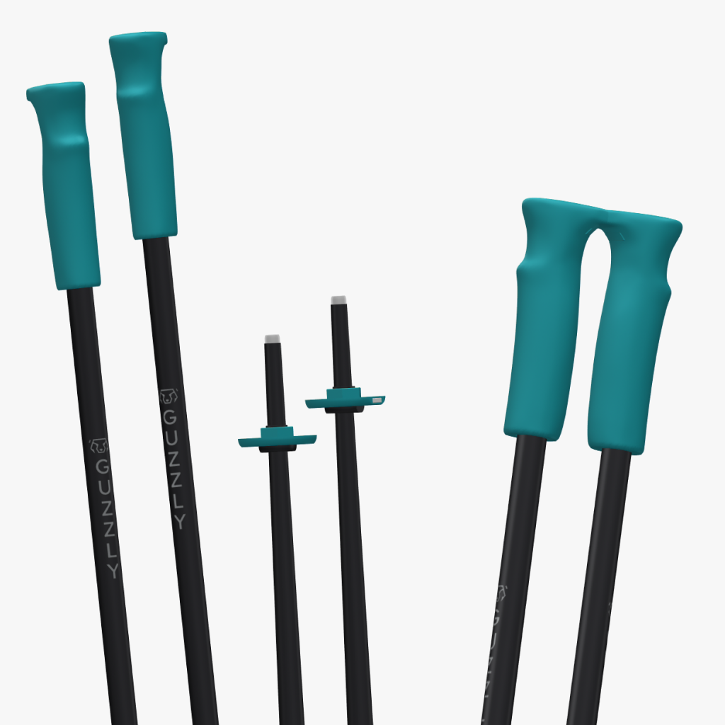 GUZZLY Pole - Frost (Turquoise & Black)